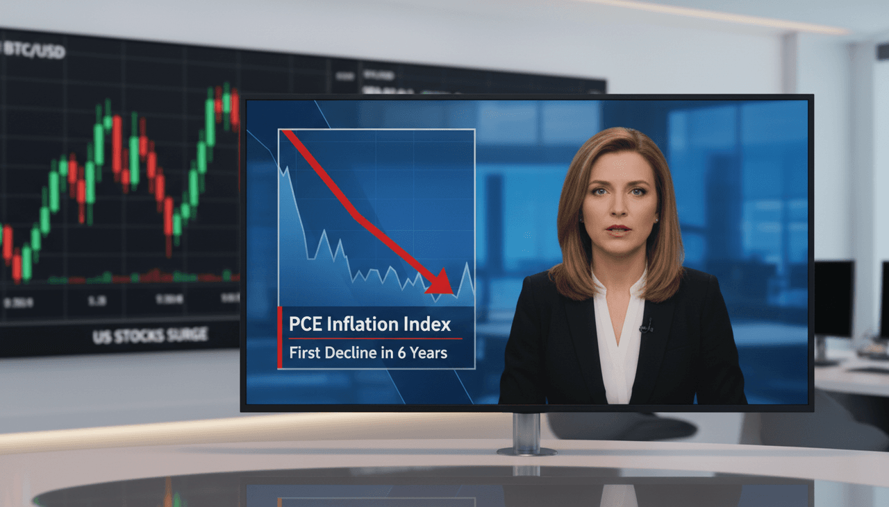 Bitcoin Rebounds as Fed's Preferred Inflation Gauge Posts First Monthly Decline in Six Years
