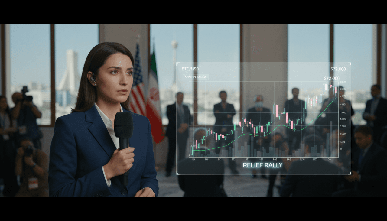 Bitcoin Reclaims $72K as US-Iran Ceasefire Sparks Relief Rally