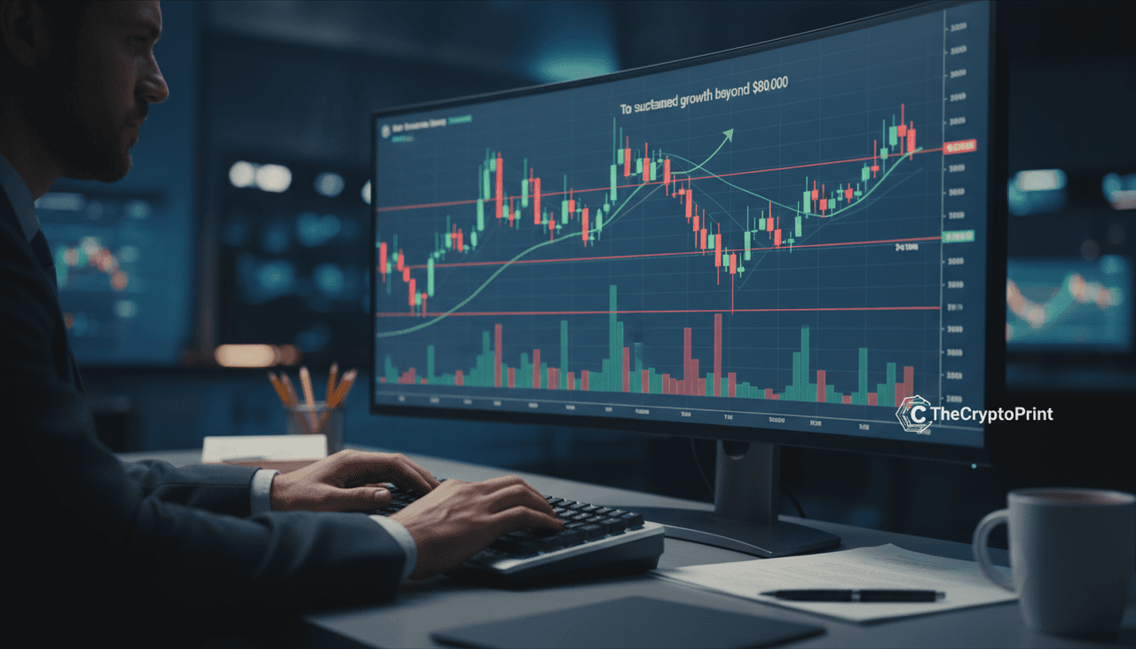 Bitcoin's Path to Sustained Gains Hinges on $80K Flip and Volume Revival