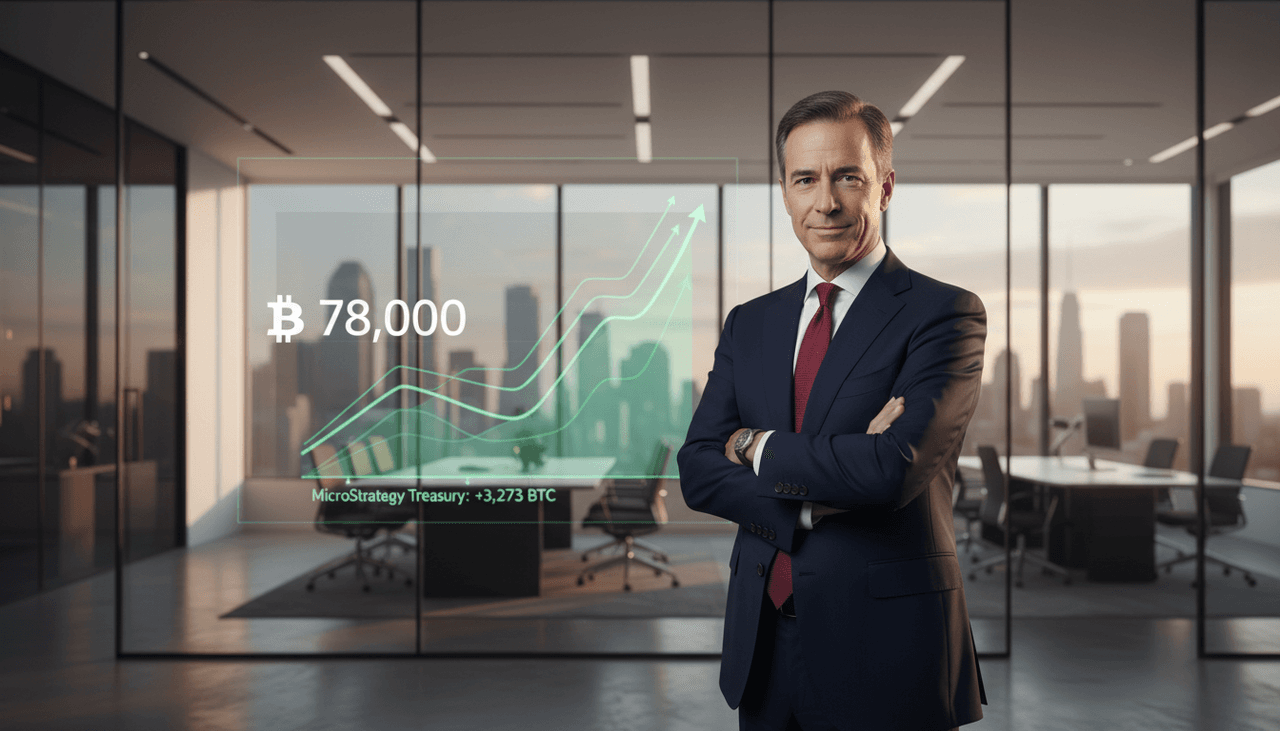 MicroStrategy Adds 3,273 BTC at Near-$78K, Saylor's Conviction Unwavering